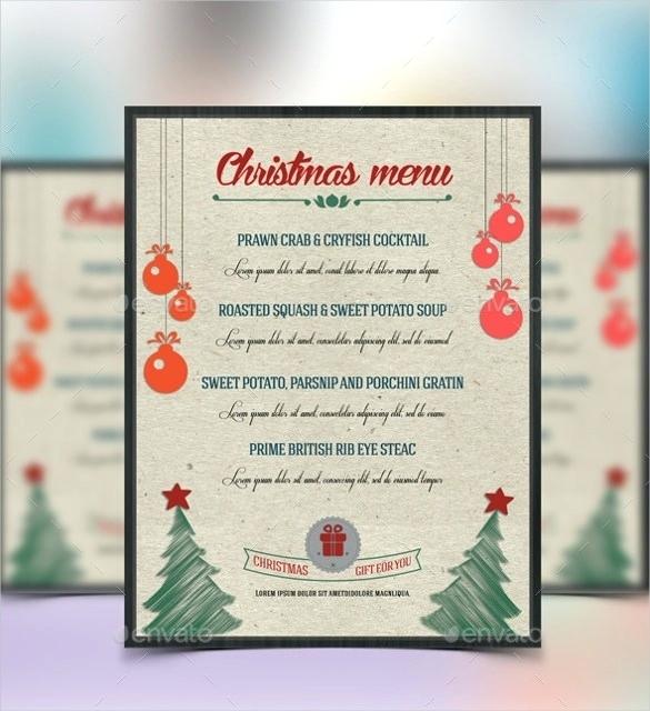 585x640 Food Menu Vector Format Download Christmas Template Free Design