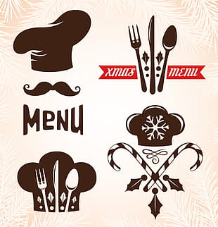310x322 Modern Restaurant Menu Vector Cover Set Free