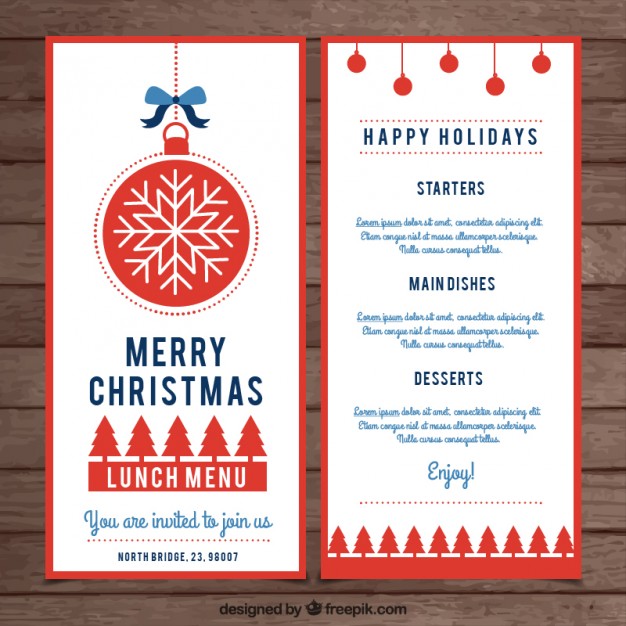 626x626 Nice Christmas Menu Template Free Vectors Ui Download