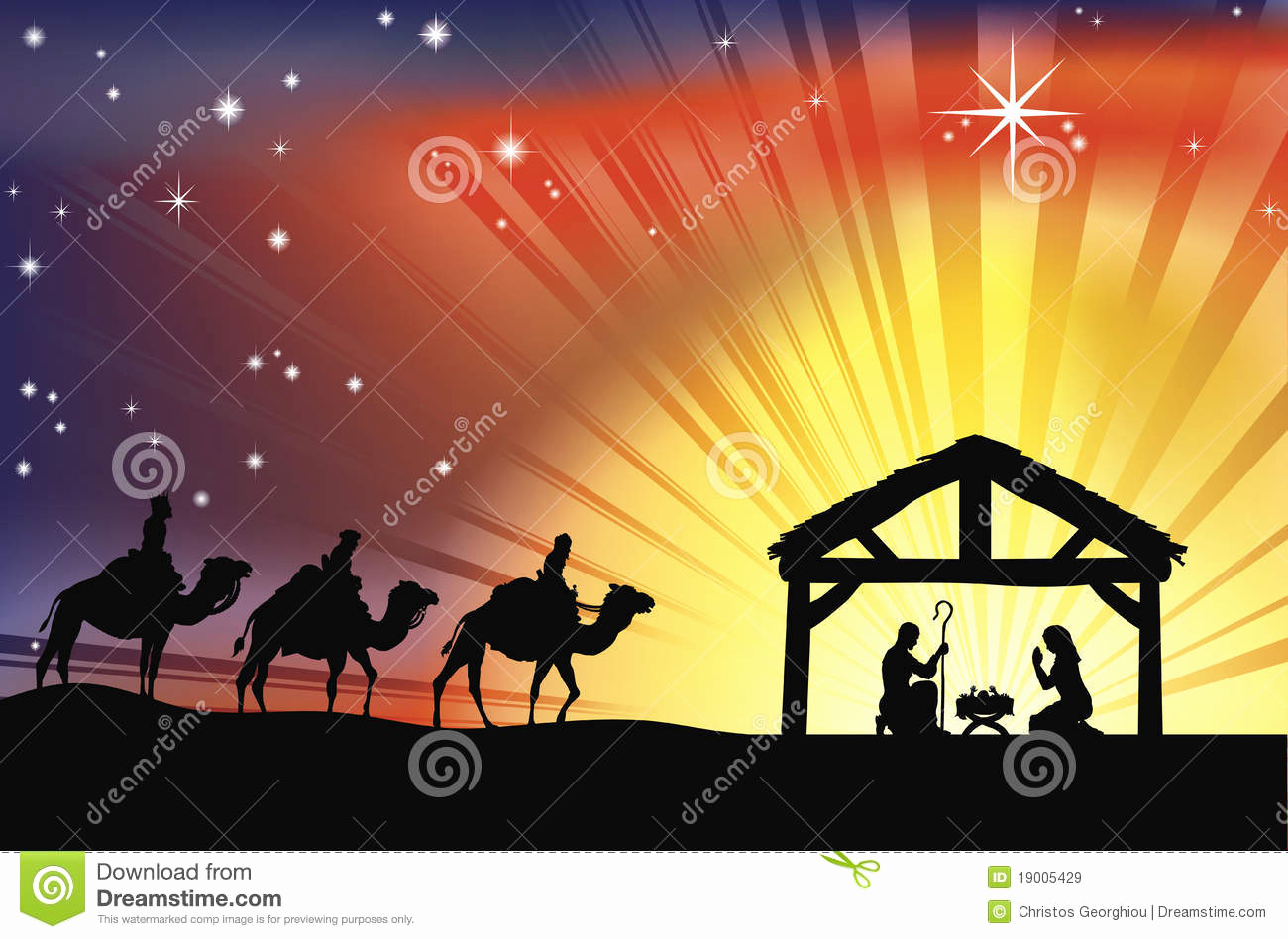 1300x948 Free Printable Silhouette Of Nativity Scene Beautiful Christian