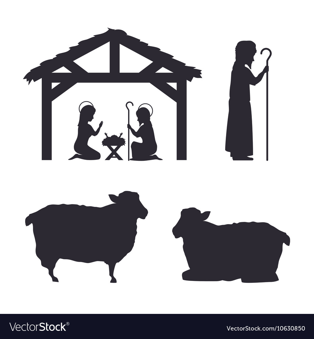 1000x1080 Huge Collection Of 'christmas Manger Silhouette' Download More