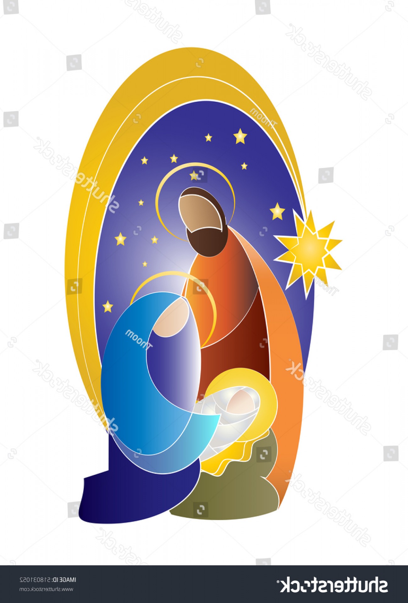 1298x1920 Christmas Nativity Simple Color Vector Illustration Soidergi