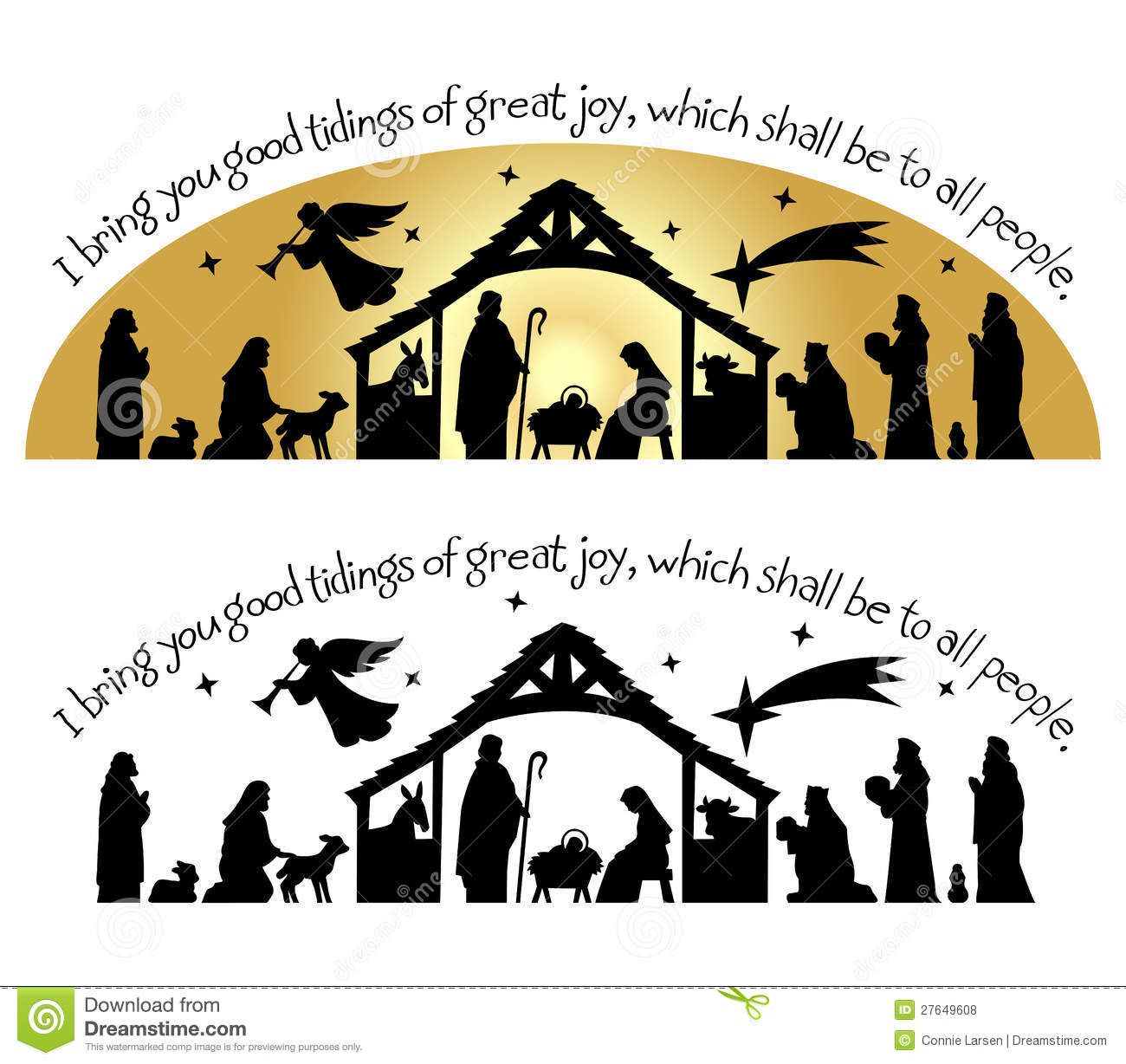 1300x1228 Nativity Christmas Silhouetteeps