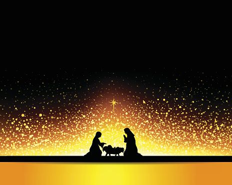 464x371 Nativity Vector Art Illustration Paintings Nativity, Christmas