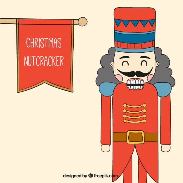 626x626 Hand Drawn Christmas Nutcracker Vector Premium Download