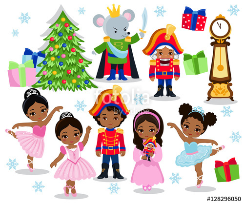 500x418 Set Cartoon Christmas Characters For Fairy Tale Nutcracker Vector