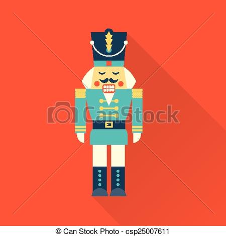 450x470 Vector Simple Icon Of A Christmas Nutcracker