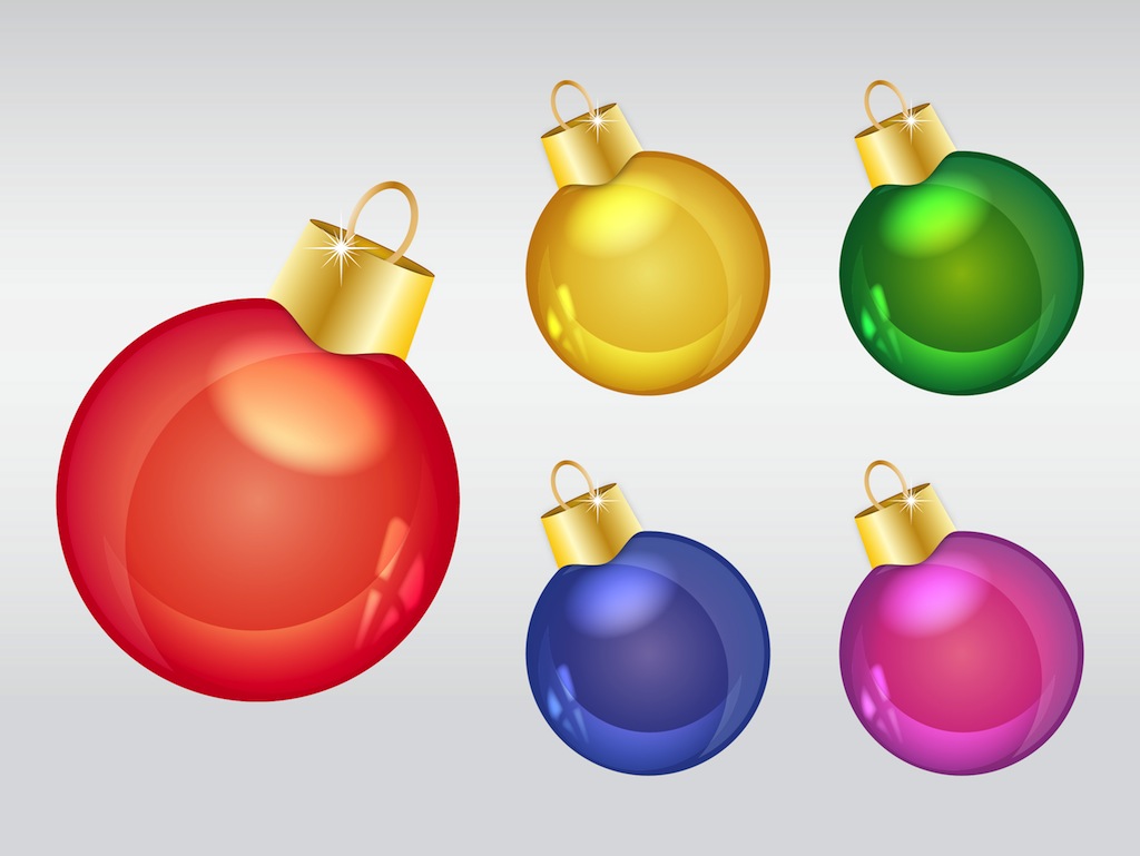 1024x769 Christmas Ornaments Vector Art Graphics