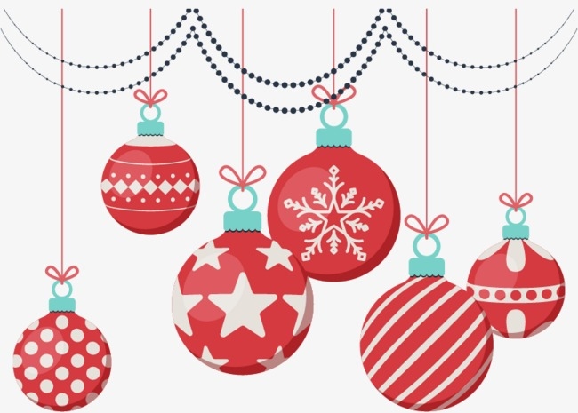 650x465 Cute Red Christmas Ornaments, Christmas Vector, Ornaments Vector