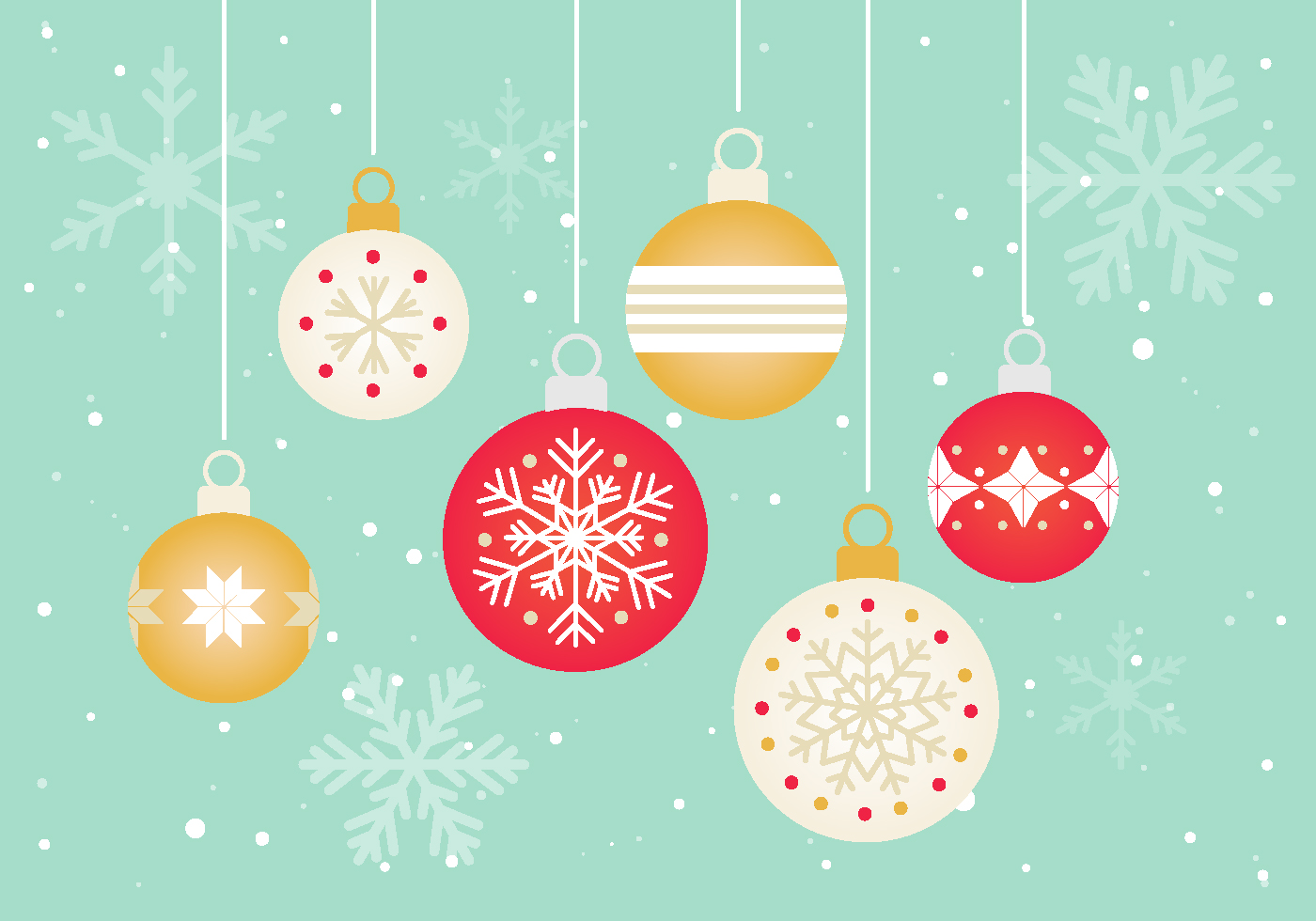 1400x980 Christmas Ornament Free Vector Art