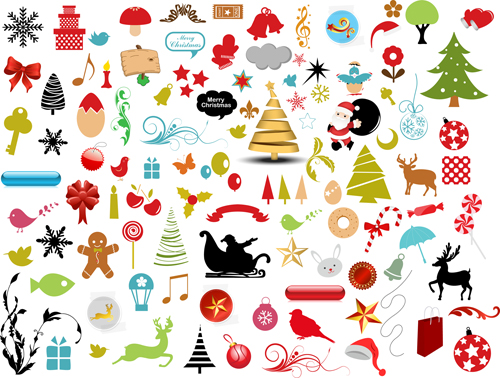 500x378 Christmas Ornaments Collection Vector Graphics Free Download