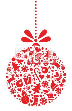 245x380 Holiday Ornaments Vector Images