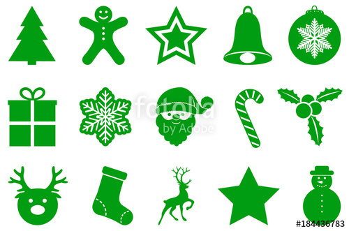500x331 Collection Of Christmas Ornaments Vector Stock Image