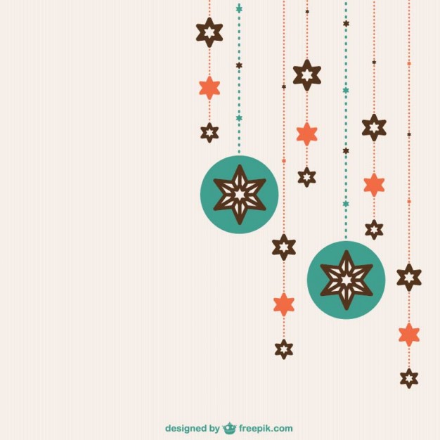 626x626 Flat Christmas Ornaments Vector Free Download
