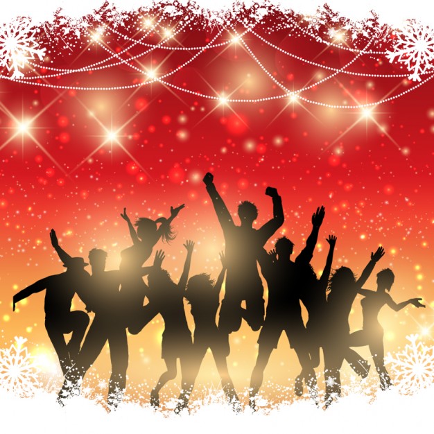 626x626 Background Of Christmas Party Vector Free Download