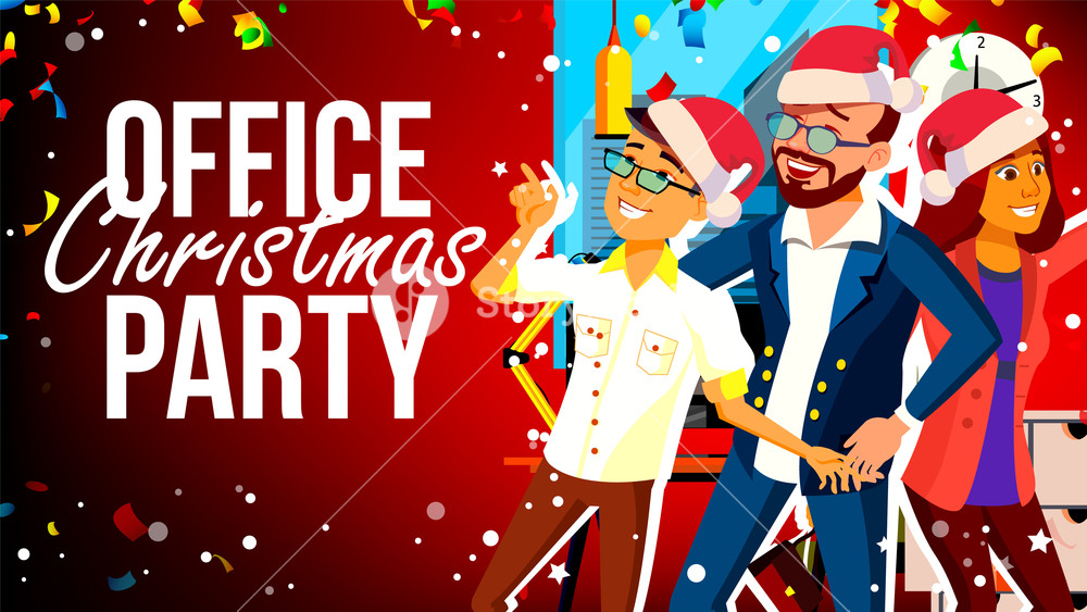 1000x563 Christmas Corporate Party Vector Holiday Cheerful Business
