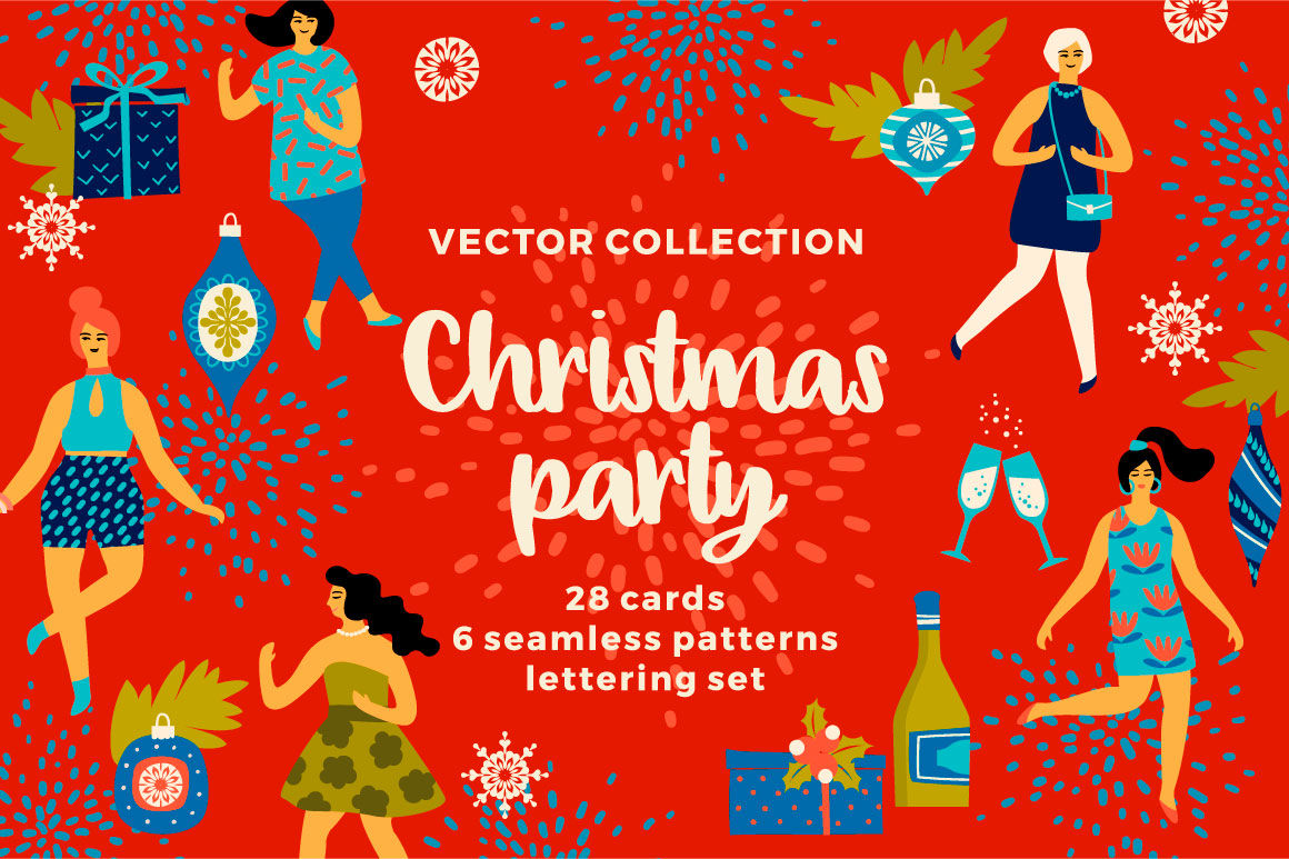 1160x773 Christmas Party! Vector Collection
