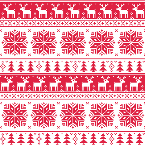 500x500 Christmas Patterns Vector Set Free Download
