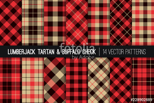 Lumberjack Tartan And Buffalo Check Plaid Vector Patterns Red 500x334 Lumberjack Tartan And Buffalo Check Plaid Vector Patterns Red