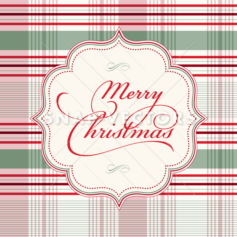 Vector Clipart Plaid Merry Christmas Pattern And Frame 800x800 Vector Clipart Plaid Merry Christmas Pattern And Frame