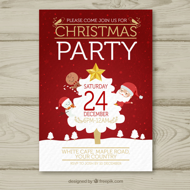 626x626 Christmas Poster With Classic Elements Vector Free Download