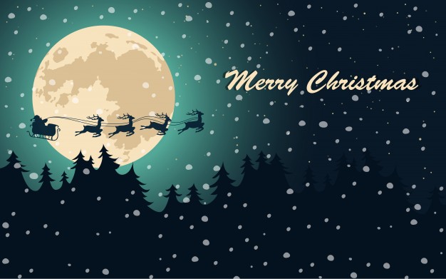 626x391 Merry Christmas Poster Vector Free Download