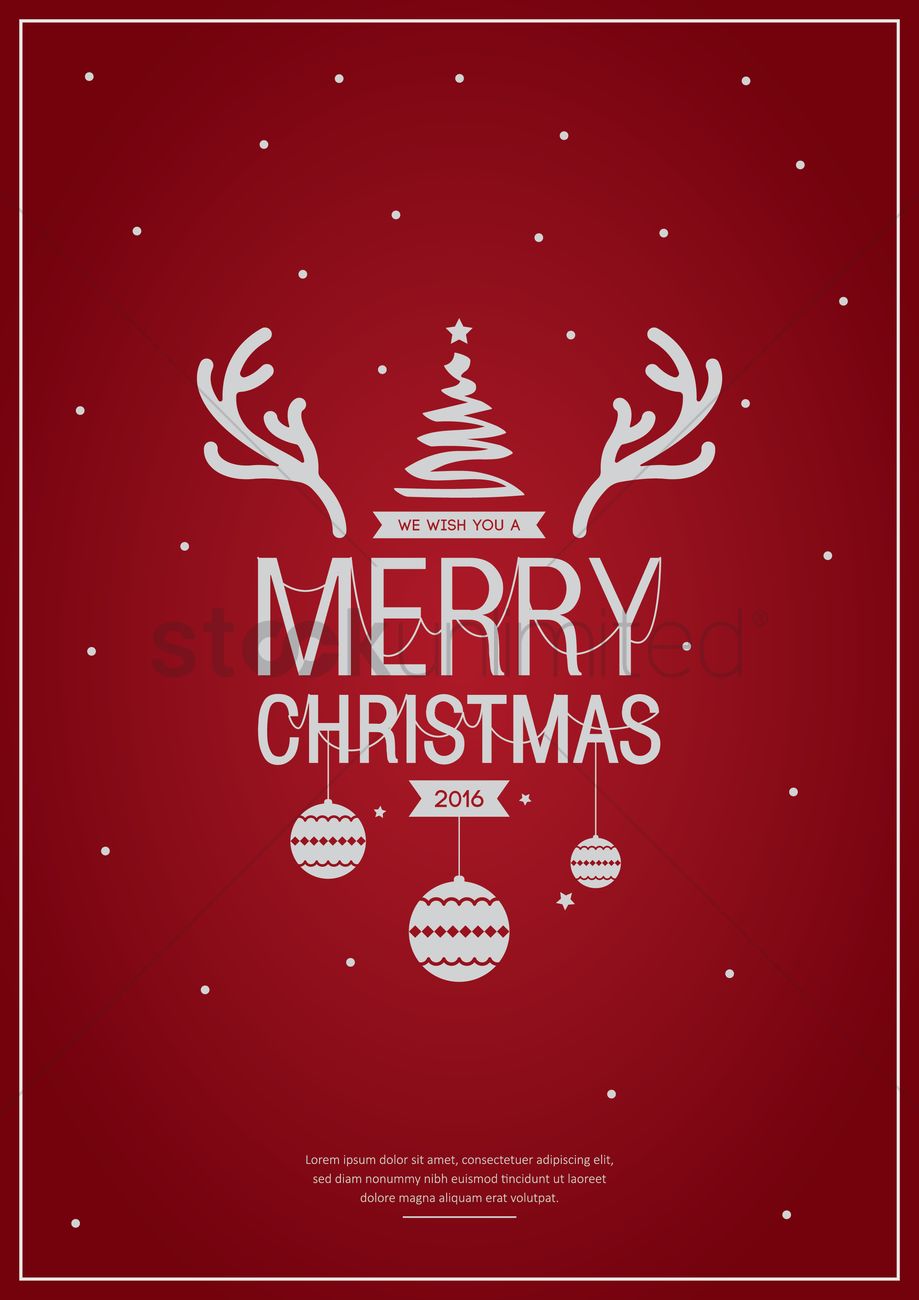 Christmas Poster Vector at Vectorified.com | Collection of Christmas ...