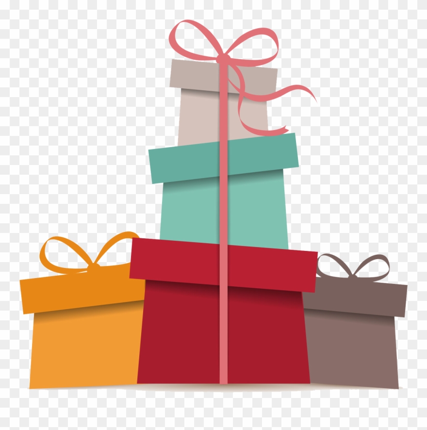 880x886 Christmas Presents Vector Clipart