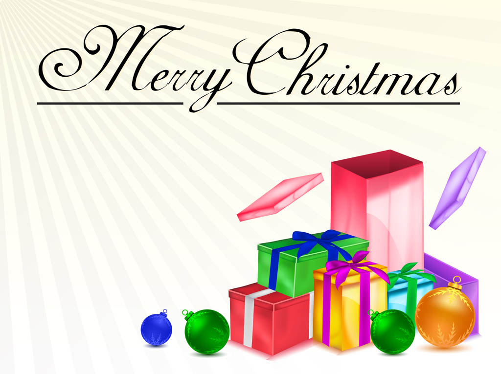 1024x765 Christmas Presents Vector Vector Art Graphics