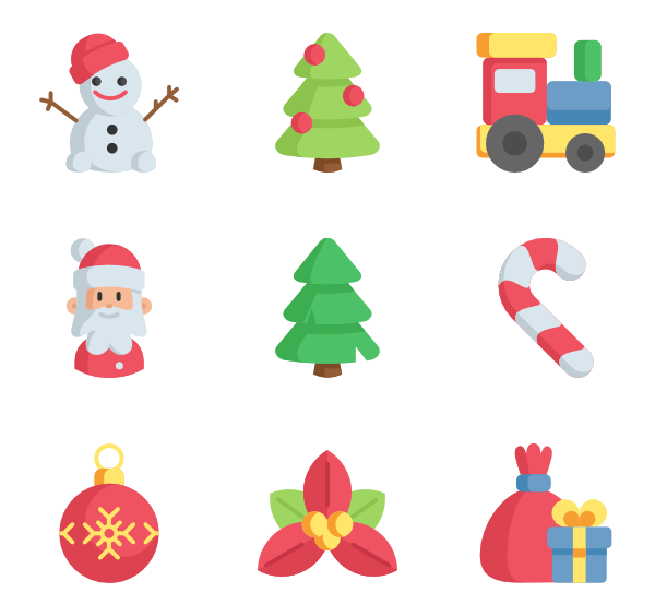600x564 Christmas Present Icons