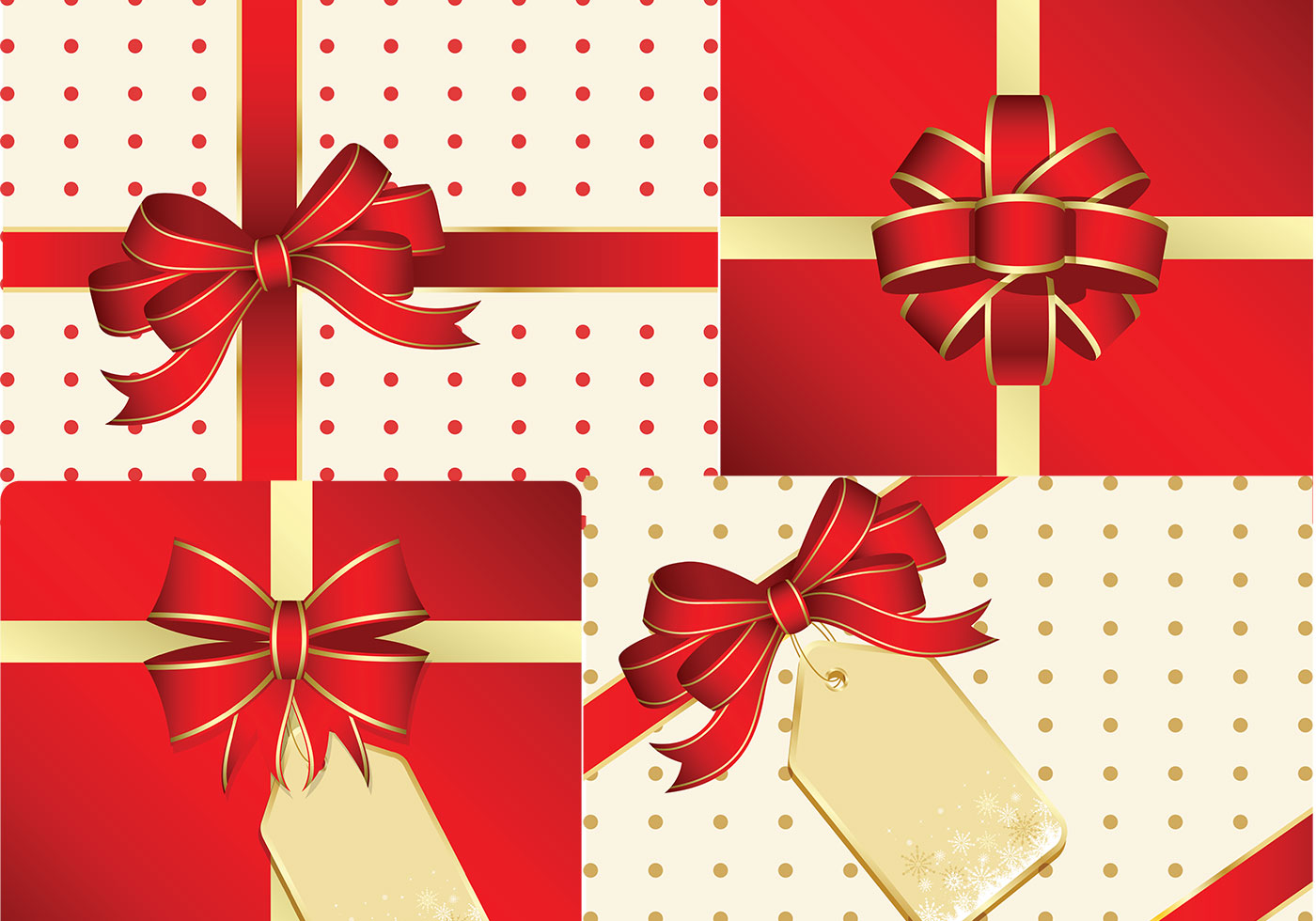 1400x980 Christmas Present Vector Pack