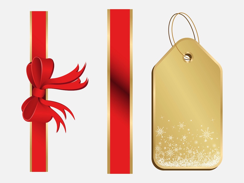 1024x768 Christmas Present Decorations Vector Art Graphics