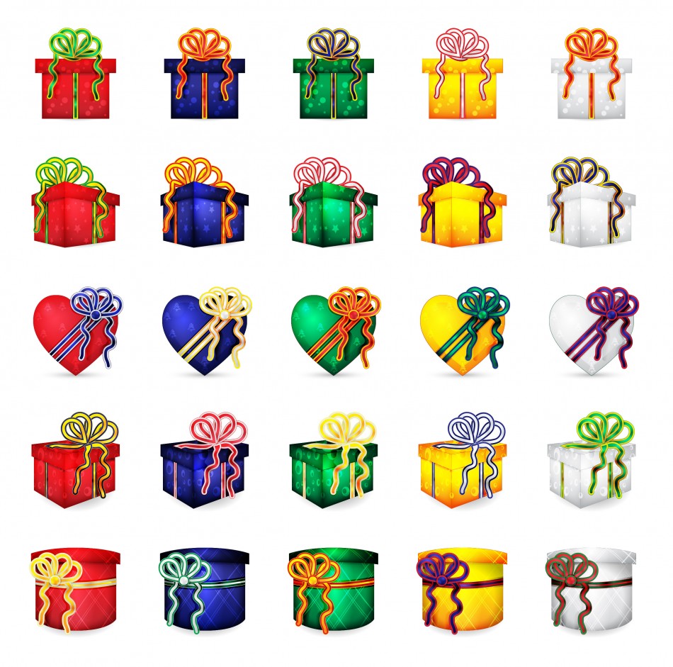 950x941 Christmas Presents Vector Download