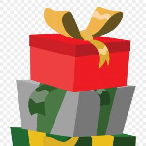 300x300 Christmas Simple Pixel Art Gifts Set Vector Image Handandbeak