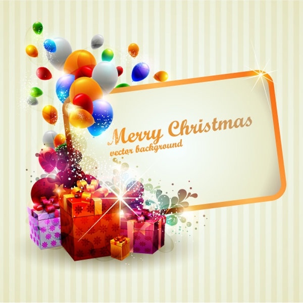 600x600 Beautiful Christmas Gift Box Vector Free Vector In Encapsulated