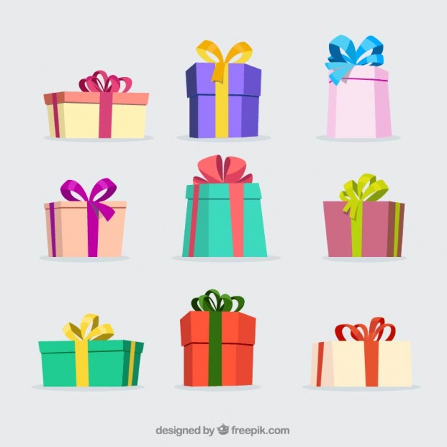 626x626 Several Colored Christmas Gifts Vector Free Download
