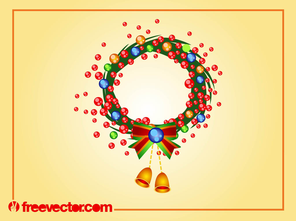 Christmas Wreath Vector Art Vector Art Graphics 1024x765 Christmas Wreath Vector Art Vector Art Graphics