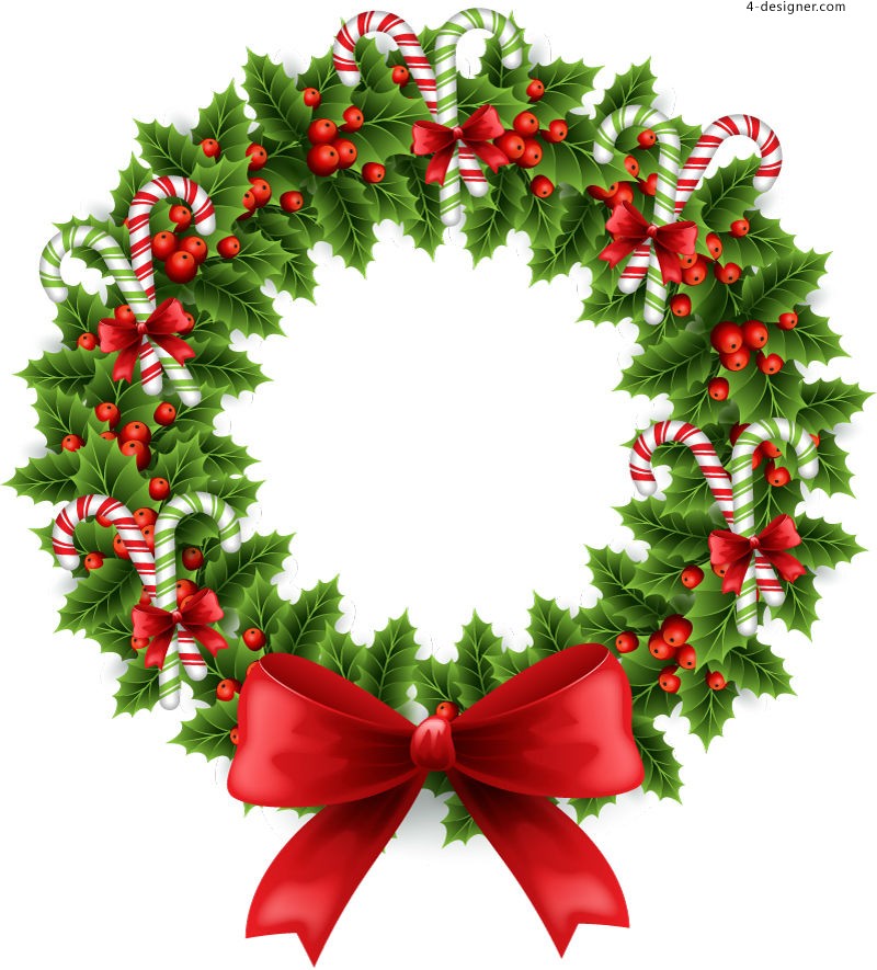 Designer Beautiful Christmas Wreath Illustrator Vector Material 800x885 Designer Beautiful Christmas Wreath Illustrator Vector Material