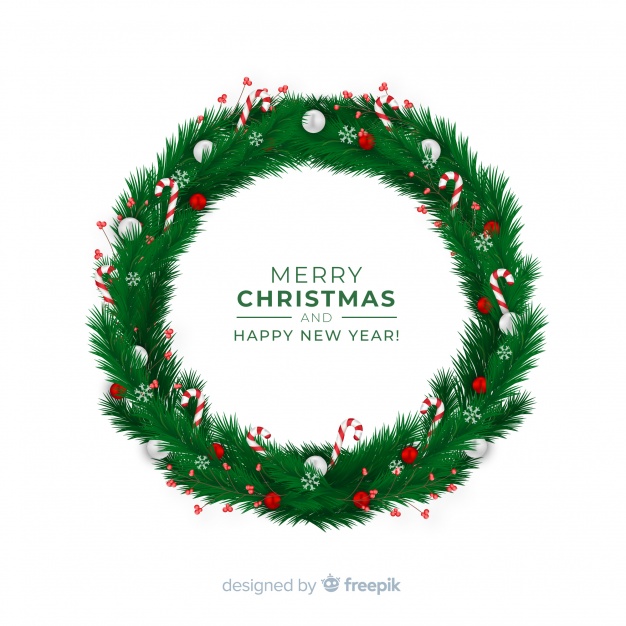 Christmas Wreath Vector Free Download 626x626 Christmas Wreath Vector Free Download
