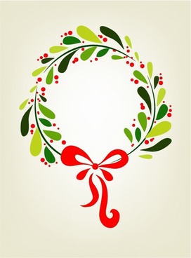 Christmas Wreath Free Vector Download 272x368 Christmas Wreath Free Vector Download