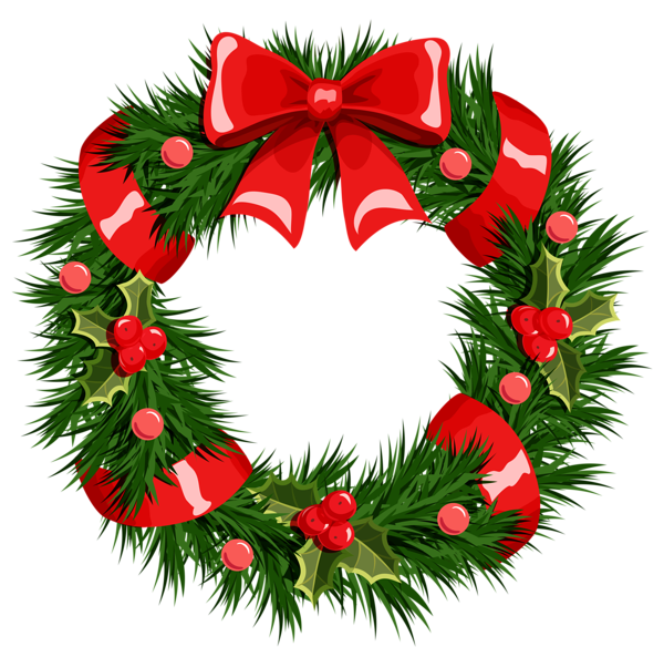 Free Collection Of Christmas Wreath Vector Png Download 600x593 Free Collection Of Christmas Wreath Vector Png Download