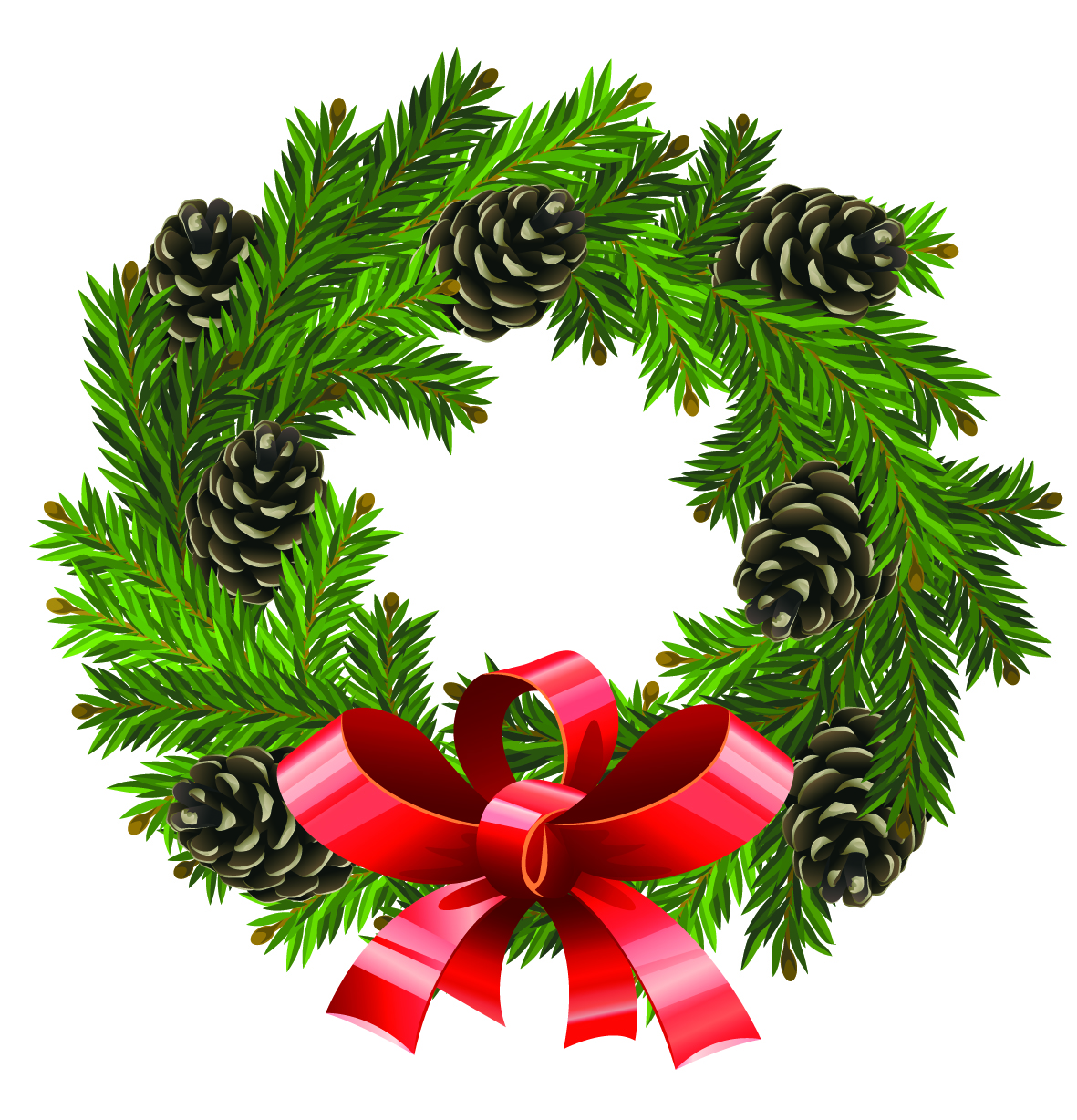 Christmas Wreath Vector Free Images 1181x1228 Christmas Wreath Vector Free Images