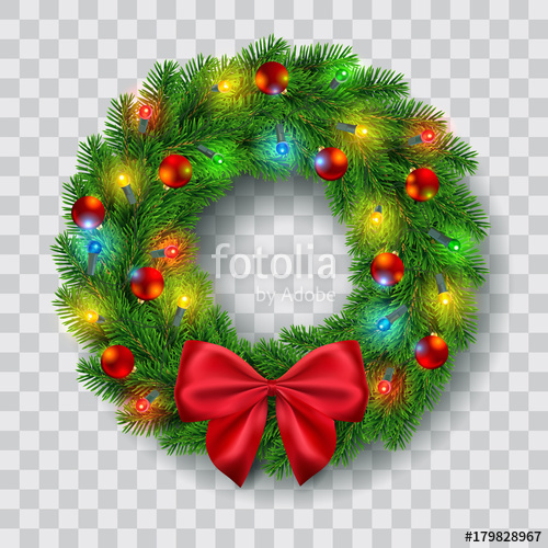 Christmas Wreath Vector Illustration Stock Image And Royalty Free 500x500 Christmas Wreath Vector Illustration Stock Image And Royalty Free