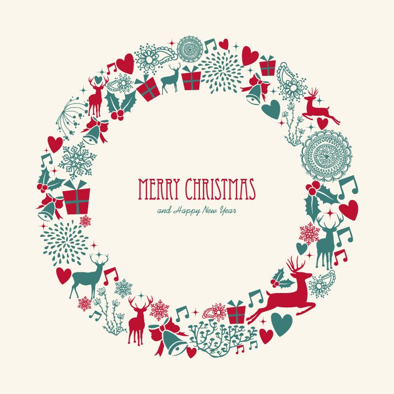 Christmas Elements Wreath Vector Christmas Christmas Wreath 800x800 Christmas Elements Wreath Vector Christmas Christmas Wreath