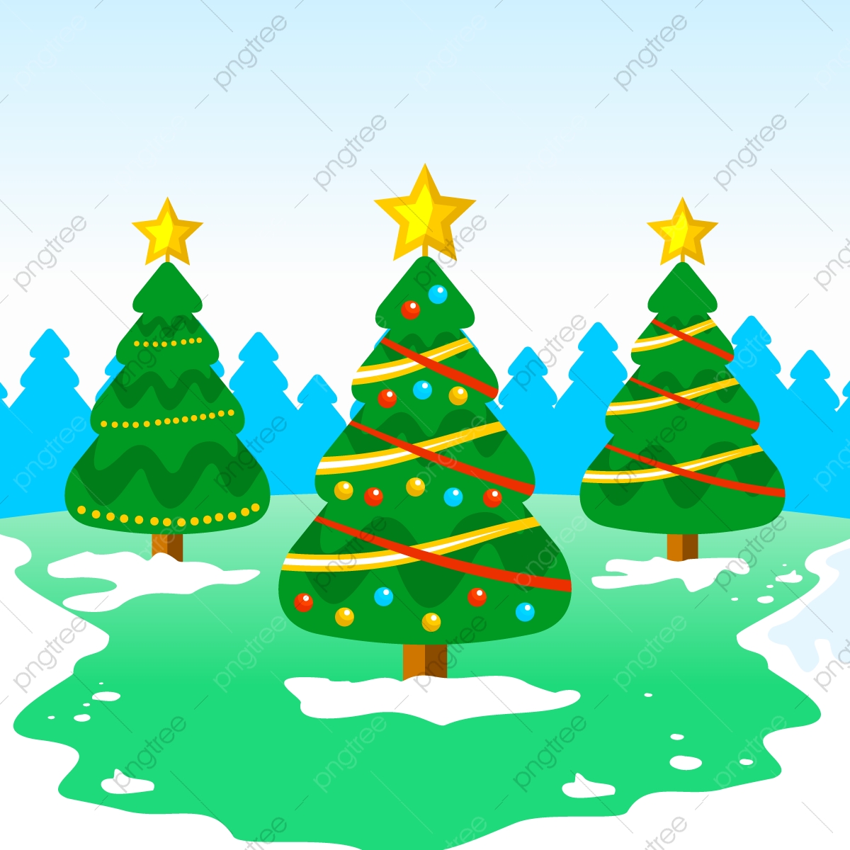 Christmas Winter Scene Vector Illustration, Png, Christmas, Tree 1200x1200 Christmas Winter Scene Vector Illustration, Png, Christmas, Tree