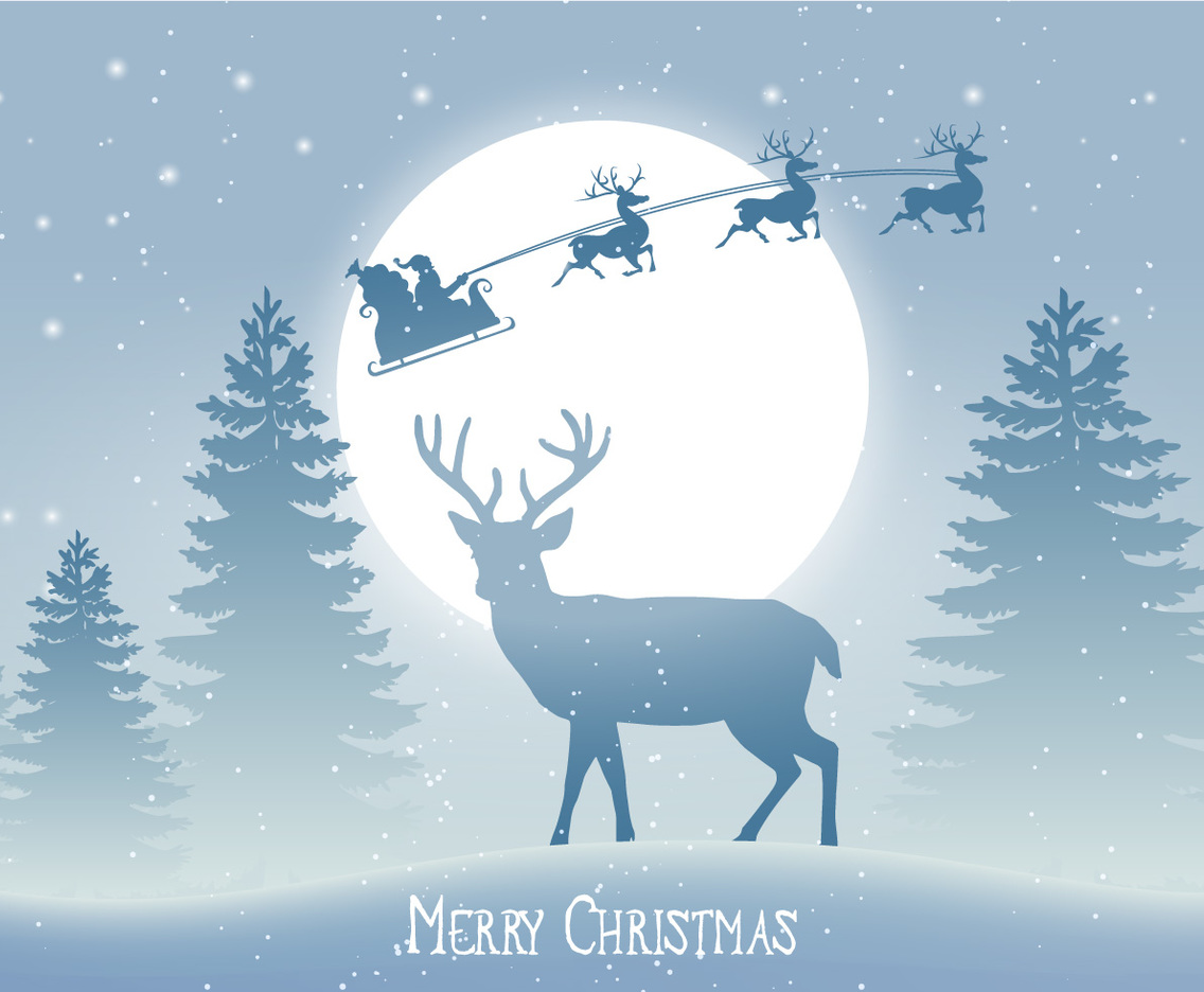 Christmas Scene Vector at Vectorified.com | Collection of Christmas ...