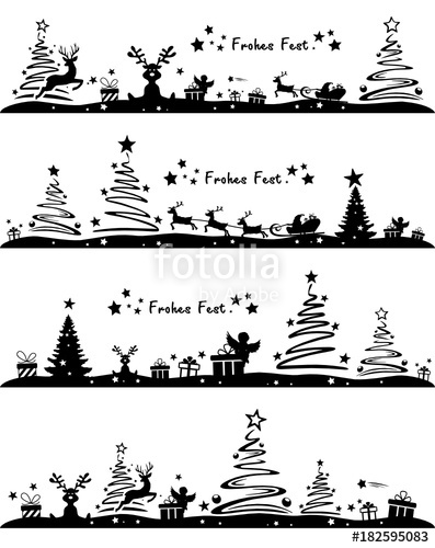 397x500 Christmas Silhouette Stock Image And Royalty Free Vector