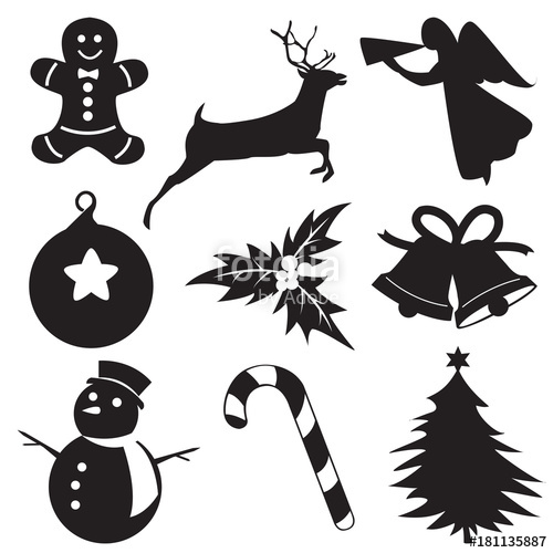 Christmas Silhouette Vector at Vectorified.com | Collection of ...