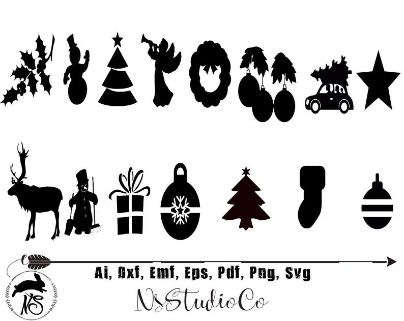 Christmas Silhouette Vector at Vectorified.com | Collection of ...