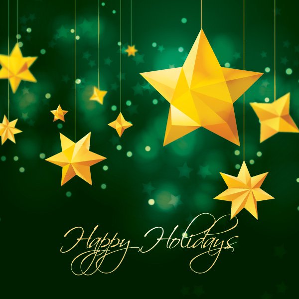 600x600 Christmas Stars Free Vector